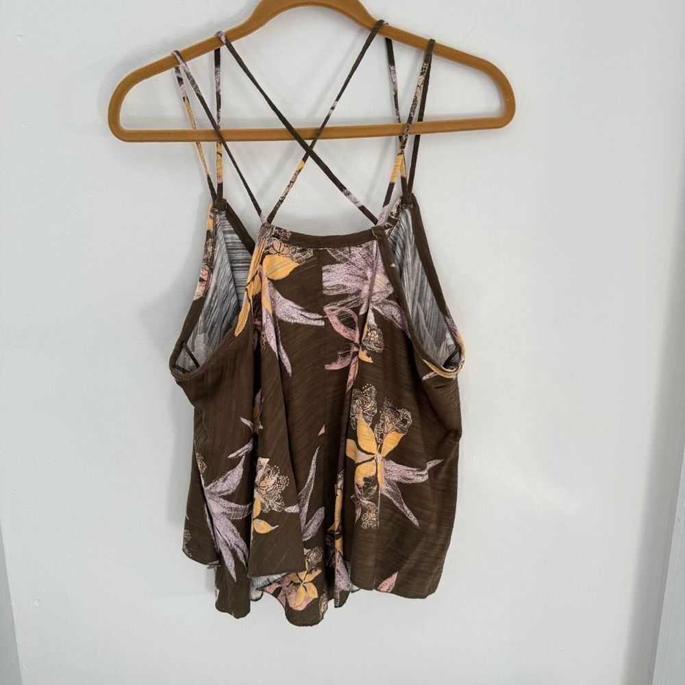 Free People Hey Girl Cotton Tank Top Tropical S - Picture 9 of 13